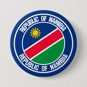 Namibia Round Emblem 7.5 Cm Round Badge