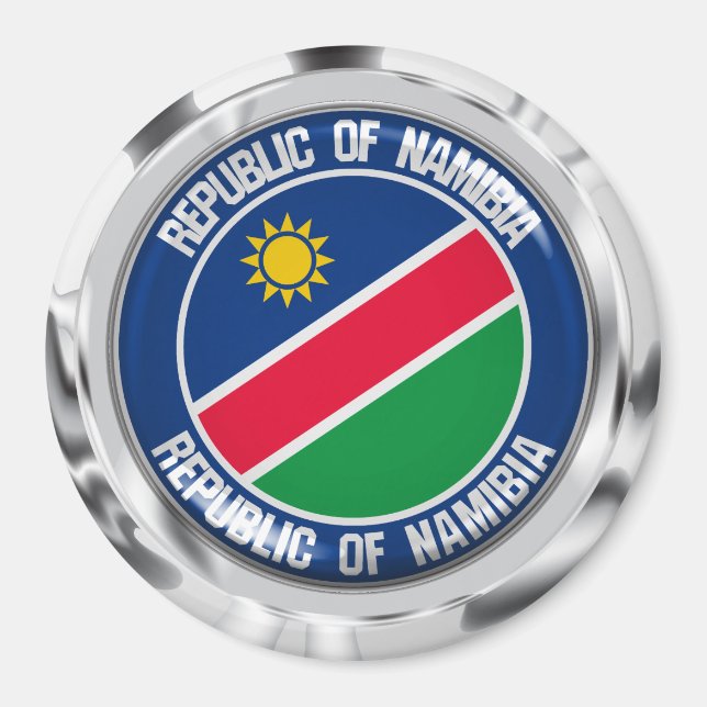 Namibia Round Emblem Magnet (Front)