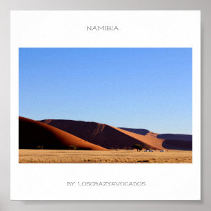 Namibia Sand Dune Panorama View Poster