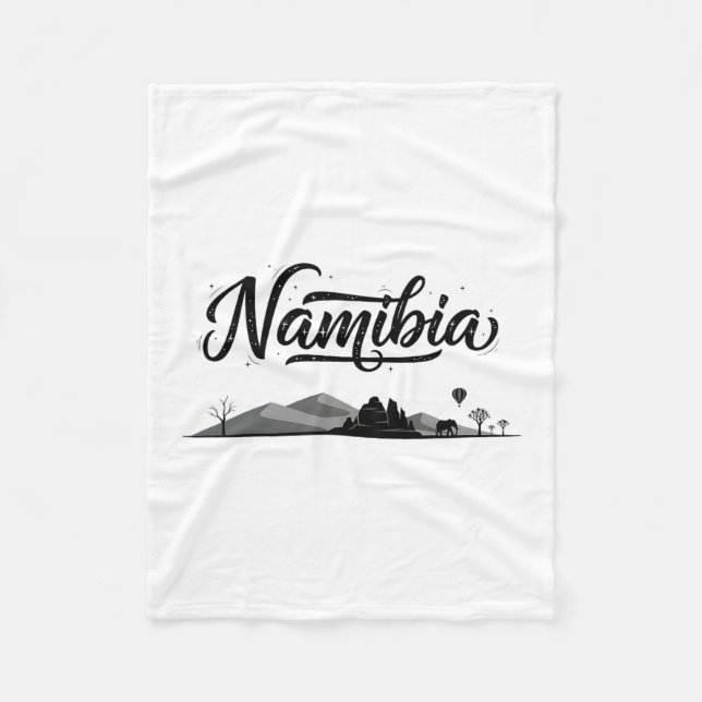 Namibia Skyline Travel Vacation Outfits  Fleece Blanket (Front)