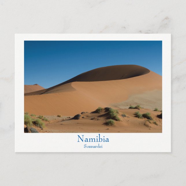 Namibia - Sossusvlei desert postcard with text (Front)