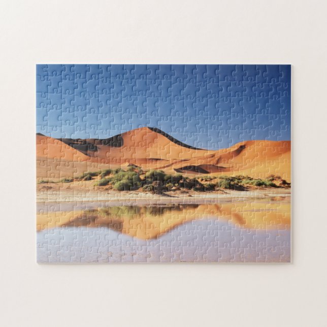 Namibia, Sossusvlei Region, Sand Dunes at desert Jigsaw Puzzle (Horizontal)