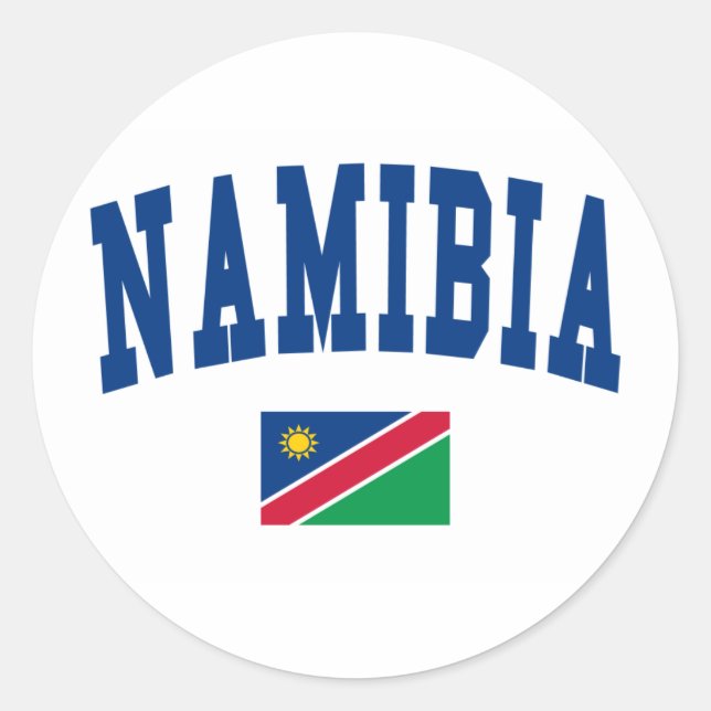 Namibia Style Classic Round Sticker (Front)