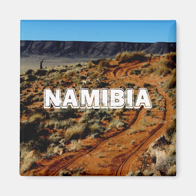 Namibia Tirool Namib Desert Landscape Red Soil Magnet (Front)