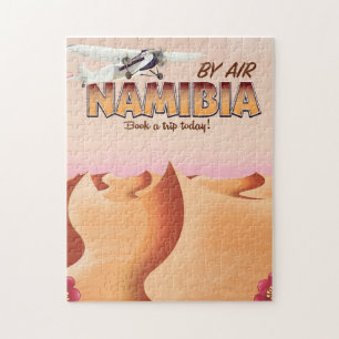 Namibia vintage flight poster. jigsaw puzzle