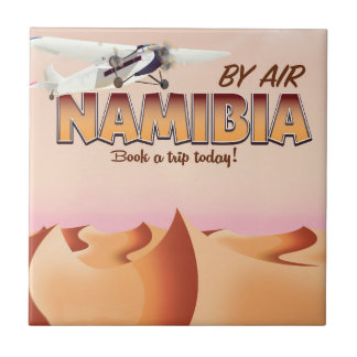 Namibia vintage flight poster. tile