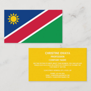 Namibian Flag, Flag of Namibia Business Card