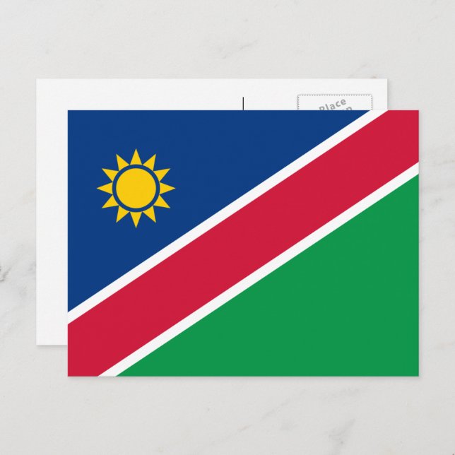 Namibian Flag, Flag of Namibia Postcard (Front/Back)