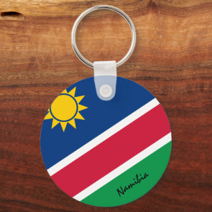 Namibian Flag & Namibia patriots / sports Key Ring
