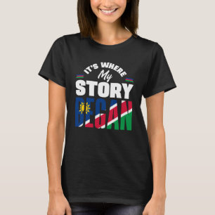 Namibian Namibia Namibian Flag Its Where My Story T-Shirt
