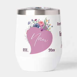 Nan Est 20xx Watercolor Wildflowers Heart