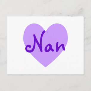 Nan in Purple Postcard