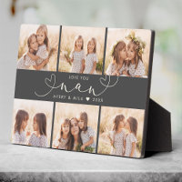 Nan Modern Heart Script Photo Collage Love