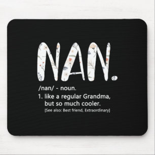Nan Shirts For Women Mothers Day Idea Cute Grandma Mouse Mat