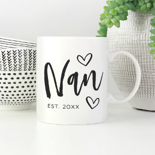 Nan Year Established Grandma Coffee Mug