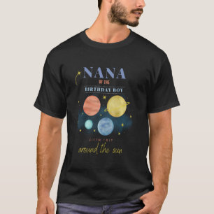 Nana 5th Birthday Fifth Trip Around The Sun Space T-Shirt