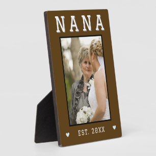 Nana – A Moment to Remember Custom Photo & Date Plaque