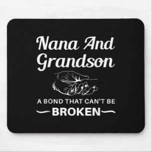 Nana And Grandson A Bond That Can't Be Broken Mouse Mat