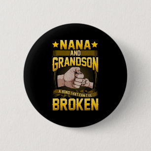 Nana And Grandson A Bond That Can't Be Broken Shir 6 Cm Round Badge