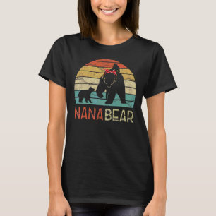 Nana Bear 2 Cubs Nana Bear Twins Dad 2 Kids T-Shirt