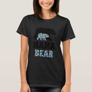 Nana Bear Autism Awareness T-Shirt