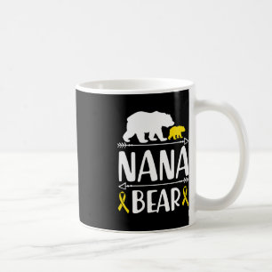 Nana Bear Childhood Cancer Awareness Grandma Of A Coffee Mug