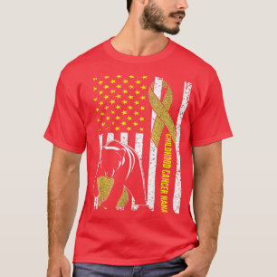 Nana Bear Childhood Cancer Awareness Grandma Of A T-Shirt