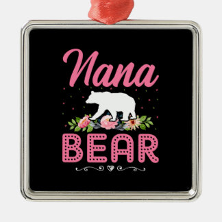 Nana Bear Metal Tree Decoration