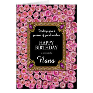 Nana Birthday Pink Daisies