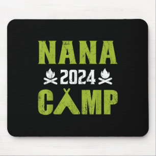 Nana Camp 2024 Family Vacation Summer Camping Crew Mouse Mat