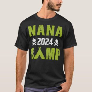 Nana Camp 2024 Family Vacation Summer Camping Crew T-Shirt