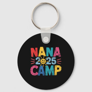 Nana Camp 2025 Family Vacation Summer Camping Crew Key Ring