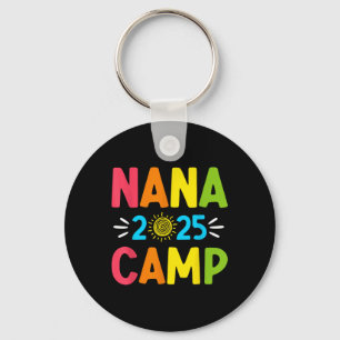 Nana Camp 2025 Family Vacation Summer Camping Crew Key Ring