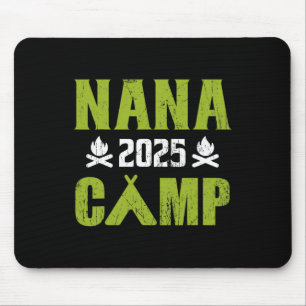 Nana Camp 2025 Family Vacation Summer Camping Crew Mouse Mat