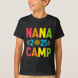 Nana Camp 2025 Family Vacation Summer Camping Crew T-Shirt