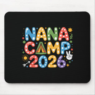 Nana camp 2026 camping crew family vacation summer mouse mat