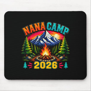 Nana Camp 2026 Family Summer Vacation Camping Crew Mouse Mat