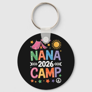 Nana Camp 2026 Family Vacation Summer Camping Crew Key Ring