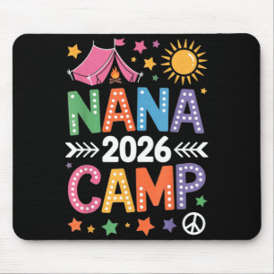Nana Camp 2026 Family Vacation Summer Camping Crew Mouse Mat
