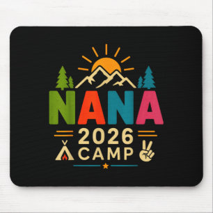 Nana camp 2026 fun family camping trip summer mouse mat