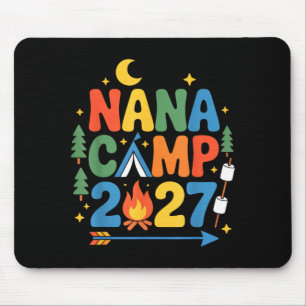 Nana camp 2027 family vacation summer camping crew mouse mat
