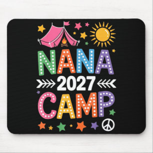 Nana camp 2027 family vacation summer camping crew mouse mat