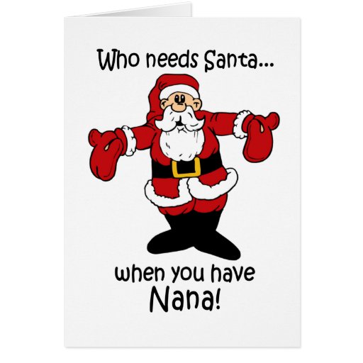 Nana Christmas card | Zazzle