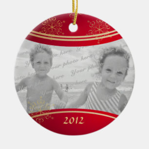 Nana Christmas Photo Frame Ceramic Tree Decoration