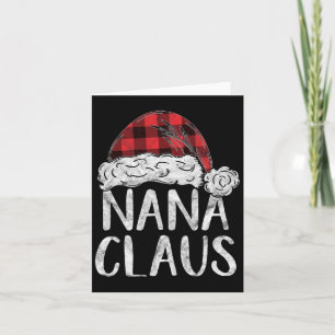 Nana Claus Christmas Costume Gift Santa Matching F Card