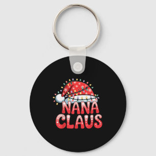Nana Claus Christmas Family Matching Grandma Holid Key Ring
