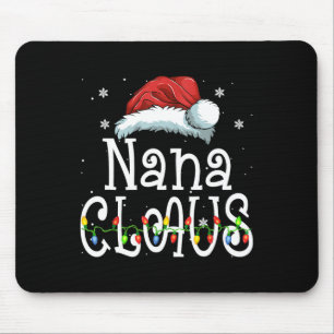 Nana Claus Christmas Pajama Family Matching Xmas Mouse Mat