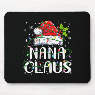 Nana Claus Christmas Santa Hat Matching Family Xma Mouse Mat