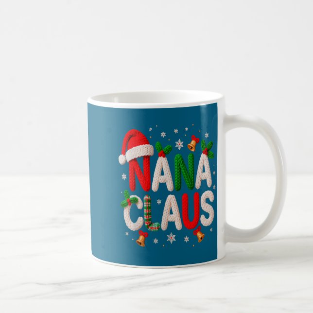 Nana Claus Santa Claus Crochet &amp; Knitting Love Coffee Mug (Right)