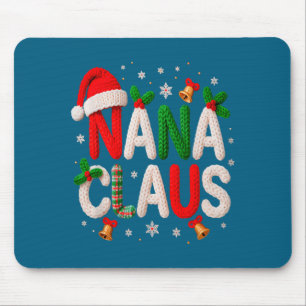 Nana Claus Santa Claus Crochet &amp; Knitting Love Mouse Mat
